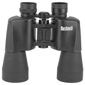 Bushnell Powerview 12x50 Compact Porro Prism Binoculars features black rubberized armor for protection